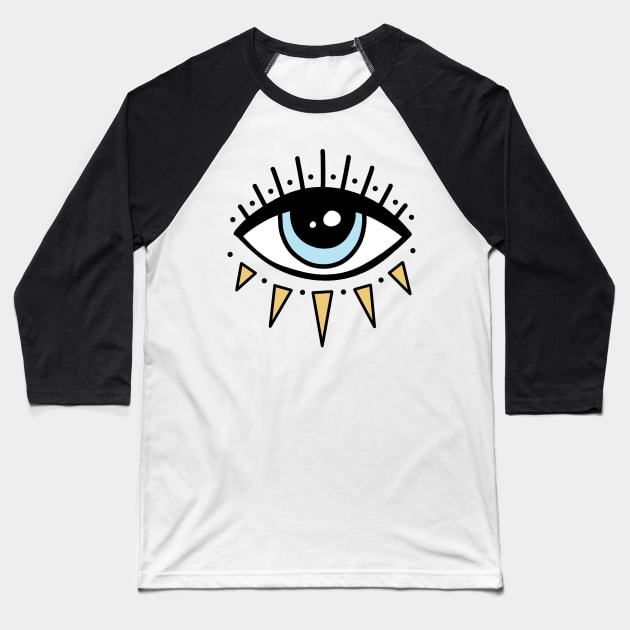 Eye Baseball T-Shirt by valentinahramov